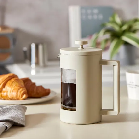 Elements 6 Cup Cafetiere - Cream, Borosilicate Glass product