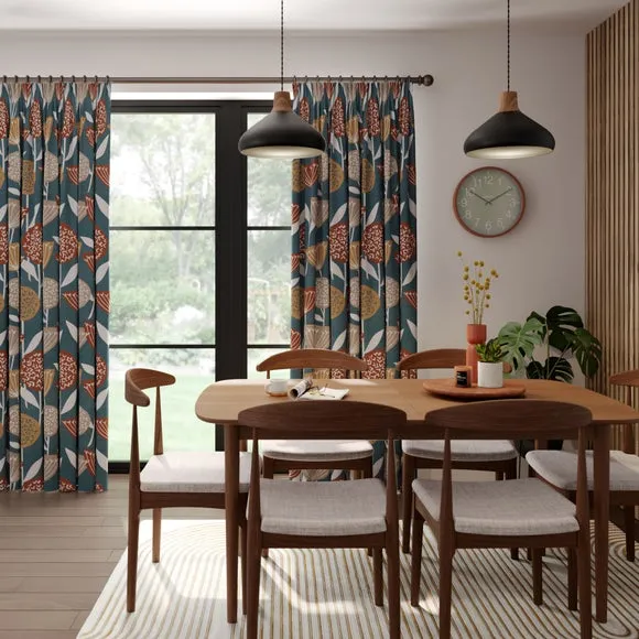 Emmott Made to Measure Curtains - Pacific, Cotton Linen by Dunelm, image 2