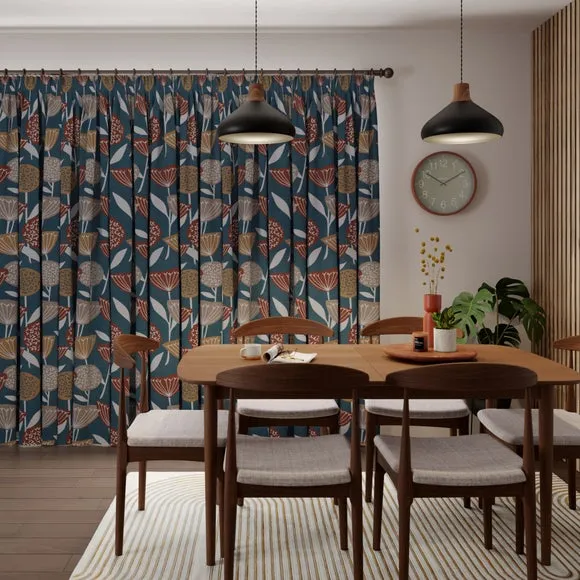 Emmott Made to Measure Curtains - Pacific, Cotton Linen by Dunelm, image 5