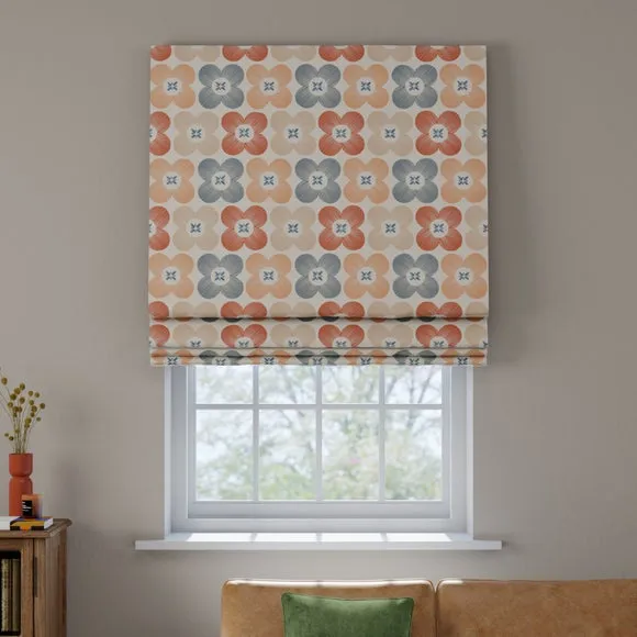 Daisy Made to Measure Roman Blind - Pacific, Cotton by Dunelm, image 4