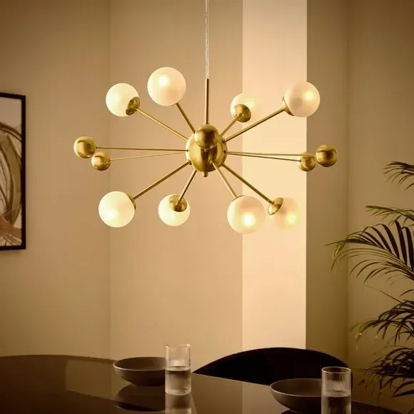 Nova 8-Light Cluster Ceiling Light - Gold alternate view