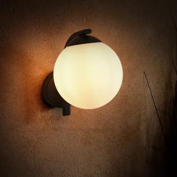Tela Outdoor Wall Light - Black by Dunelm, alternate view