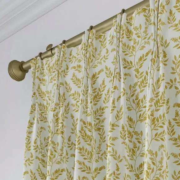 Delia Made to Measure Curtains - Ochre, Cotton by Dunelm, image 4