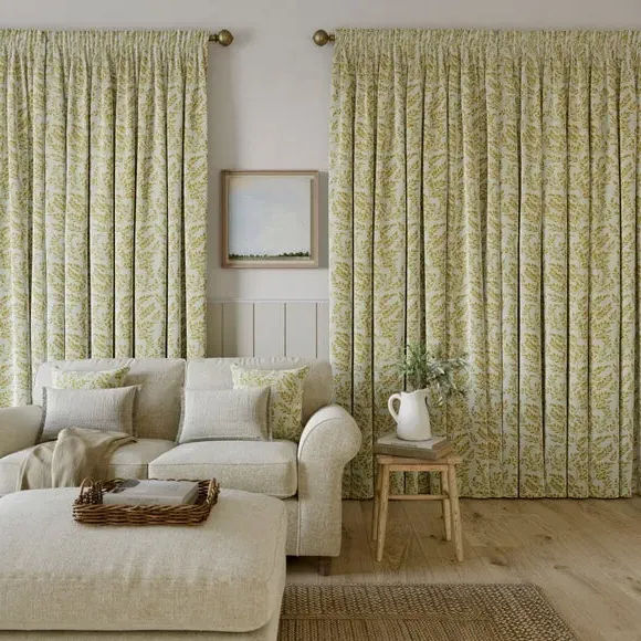 Delia Made to Measure Curtains - Ochre, Cotton by Dunelm, image 5