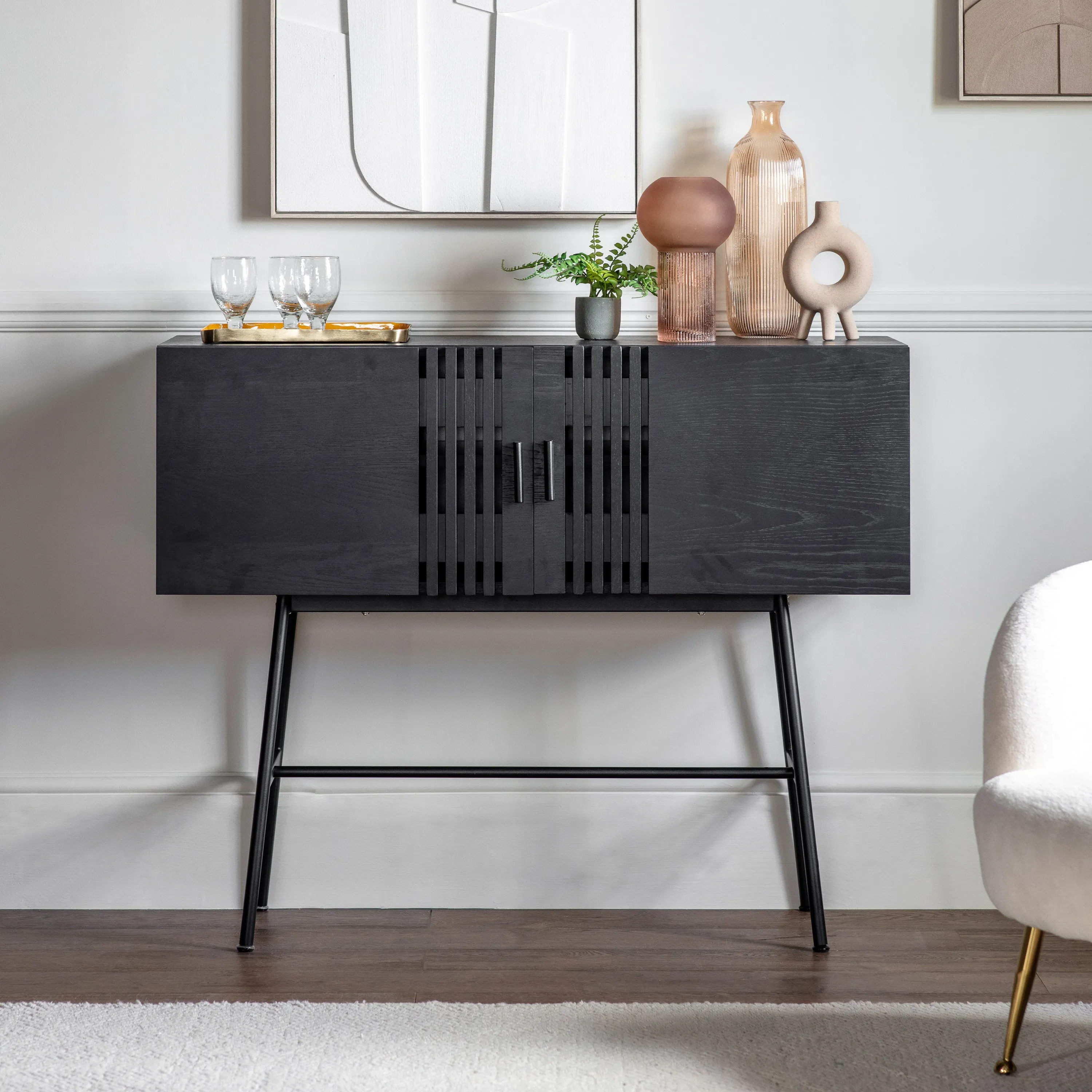 englewood-2-door-sideboard-black-black image