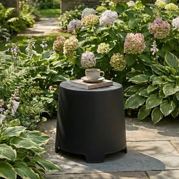 Loxley Side Table - Black, Plastic product