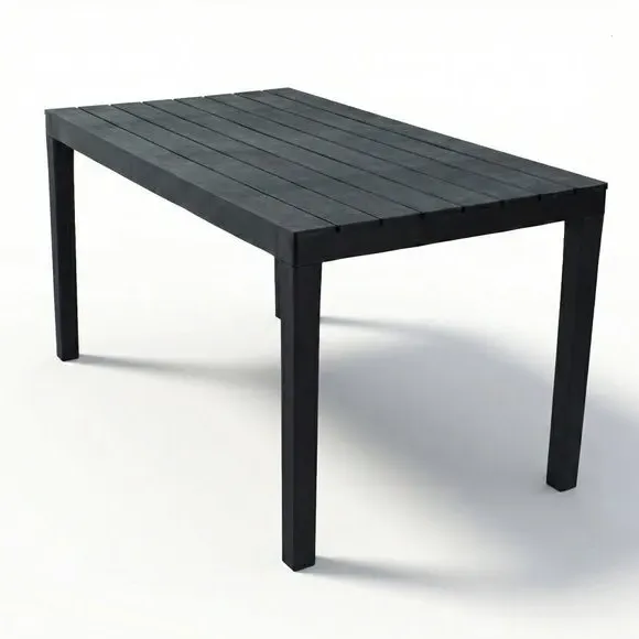 Rectangular Dining Table - Grey, Polypropylene alternate view
