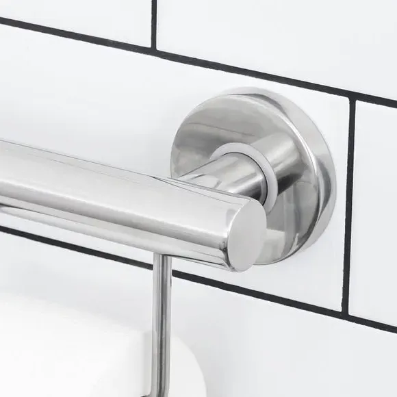 Stainless Steel Toilet Roll Holder Grab Rail alternate view