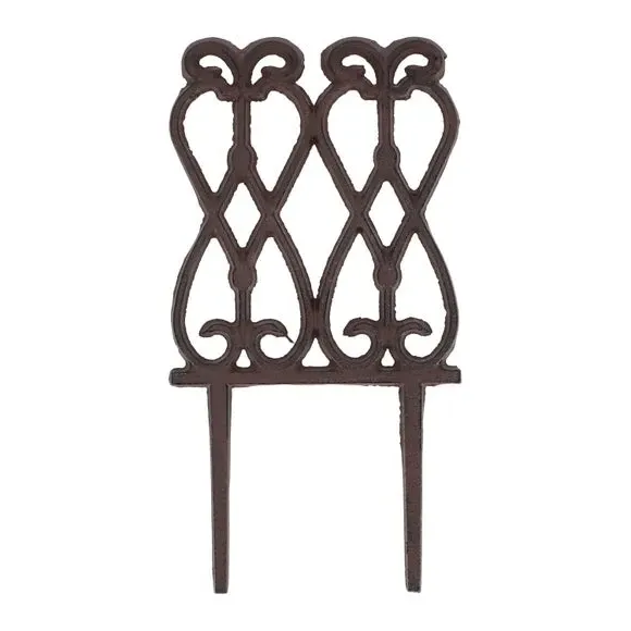 Ornate Lawn Edging - Brown, Cast Iron alternate view