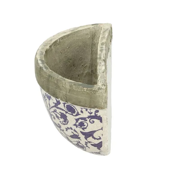 Wall Planter with Hanging Holes - Blue, Ceramic alternate view