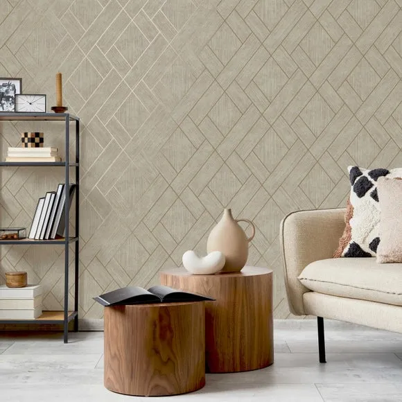 Amari Geometric Wallpaper - Stone product