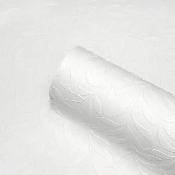 Anaglypta Leaf Trail Paintable Wallpaper - White product