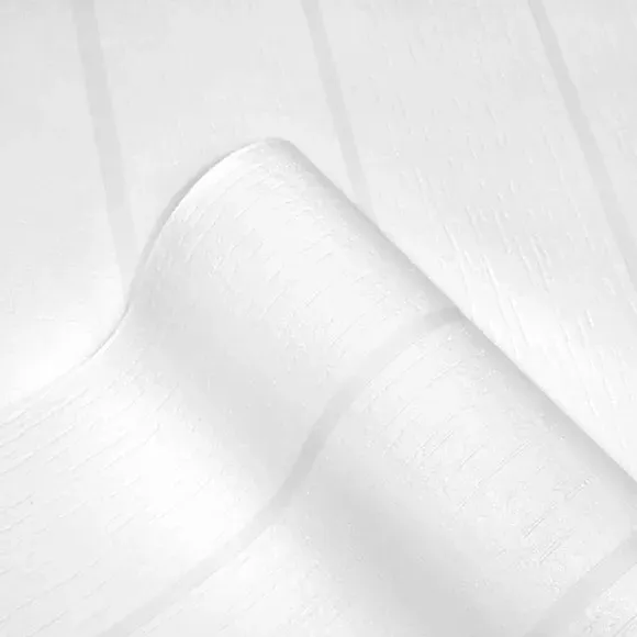Anaglypta Wood Slat Panel Paintable Wallpaper - White product