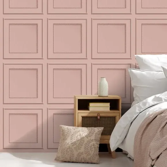 Beaded Panel Wallpaper - Blush product