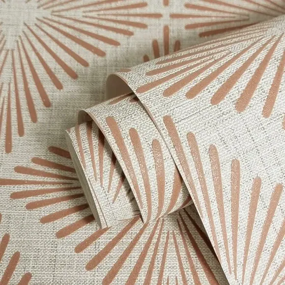 Denver Geometric Wallpaper - Stone alternate view