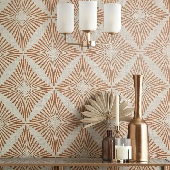 Denver Geometric Wallpaper - Stone product