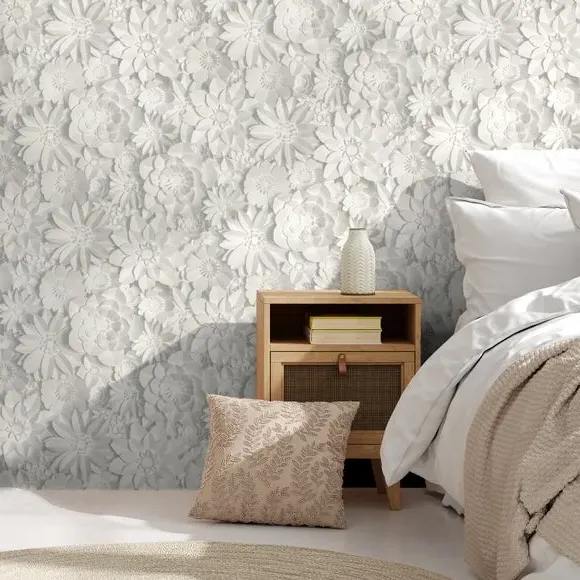 Dimensions Geometric Wallpaper - White product