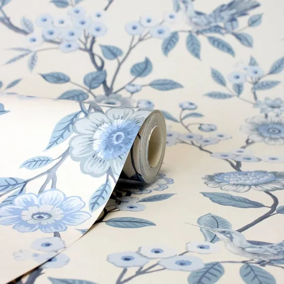 Eleanor Floral Wallpaper - Blue alternate view