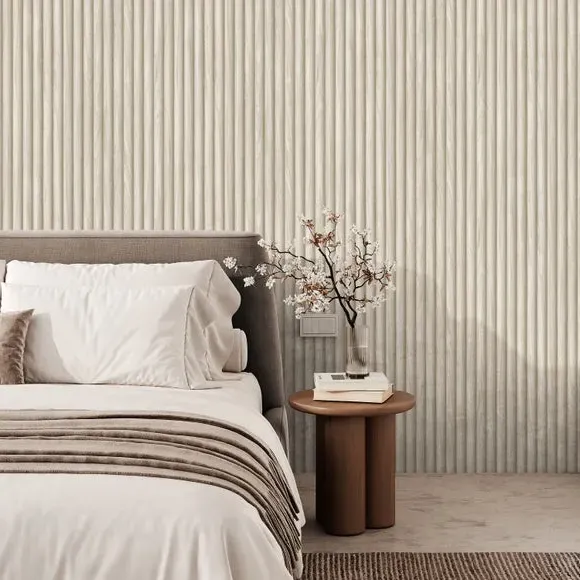 Fluted Wood Wallpaper - Ash product