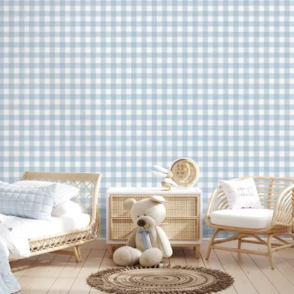 Gingham Wallpaper - Blue product