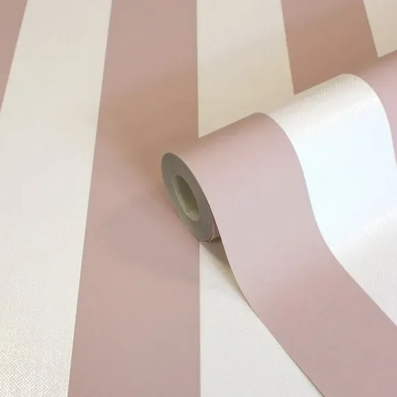 Juliette Stripe Wallpaper - Pink alternate view