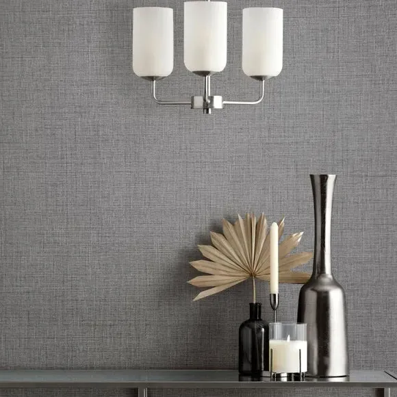 Larson Texture Wallpaper - Charcoal, Vinyl product