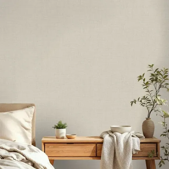 Larson Wallpaper - Stone, Blown Vinyl product