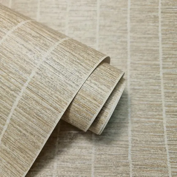 Textured Stripe Wallpaper - Stone alternate view