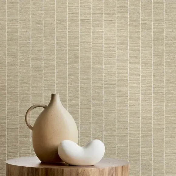 Textured Stripe Wallpaper - Stone product