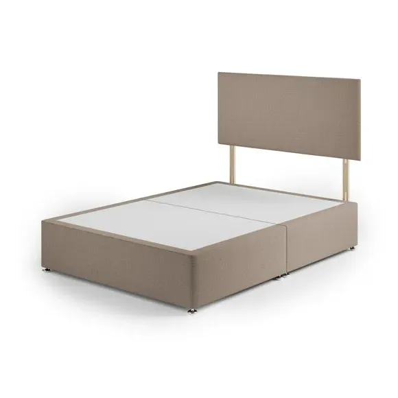 Divan Base with Headboard - Natural Linen alternate view