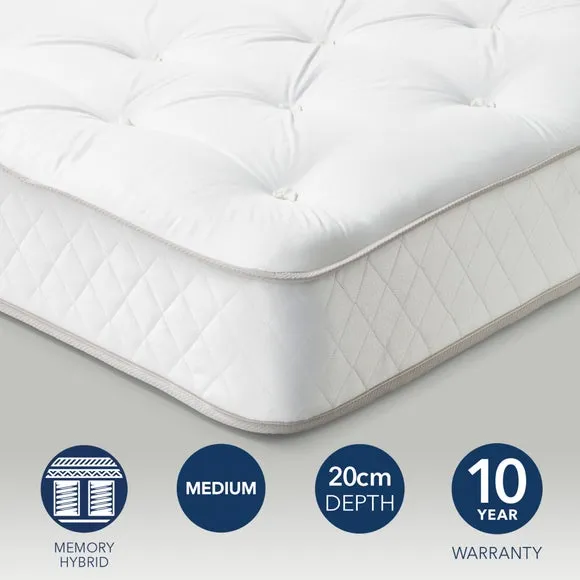 Open Coil Memory Foam Hybrid Mattress - White product