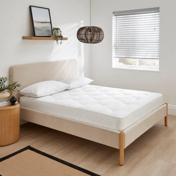 Open Coil Spring Mattress Dual Sided - White alternate view