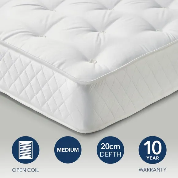 Open Coil Spring Mattress Dual Sided - White product