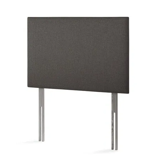 Plain Linen Upholstered Headboard - Charcoal, Linen alternate view