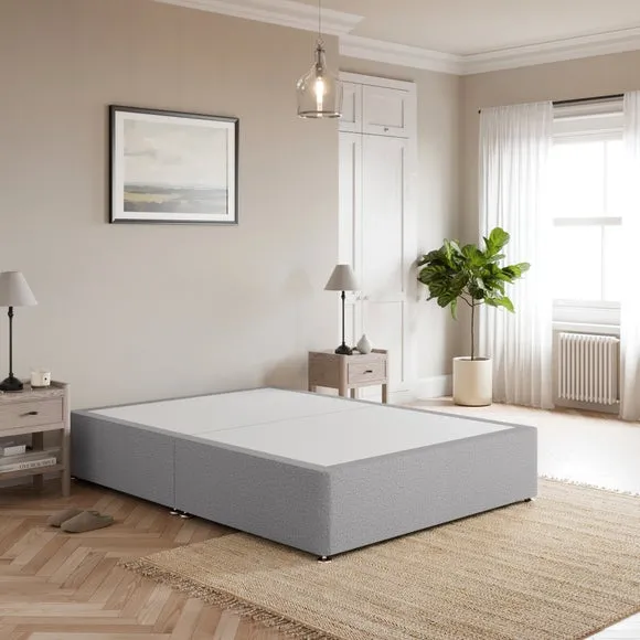 Tweed Divan Set with Storage - Grey, Tweed product
