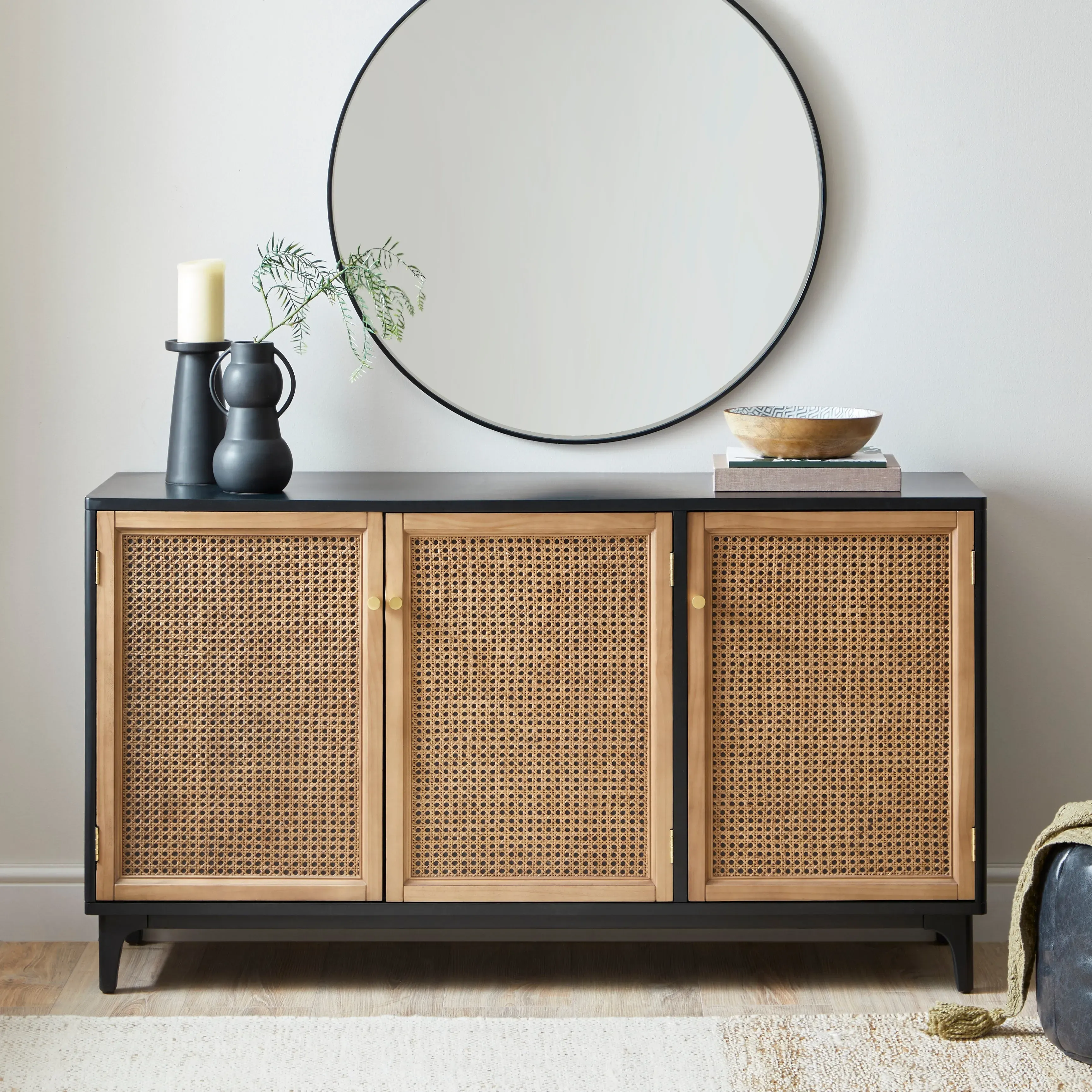 franco-large-sideboard-black-brown image