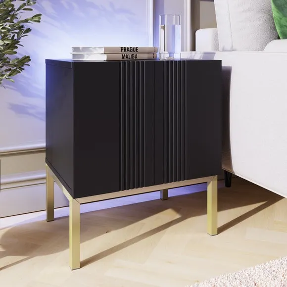 Iona Lamp Table with Storage - Black product