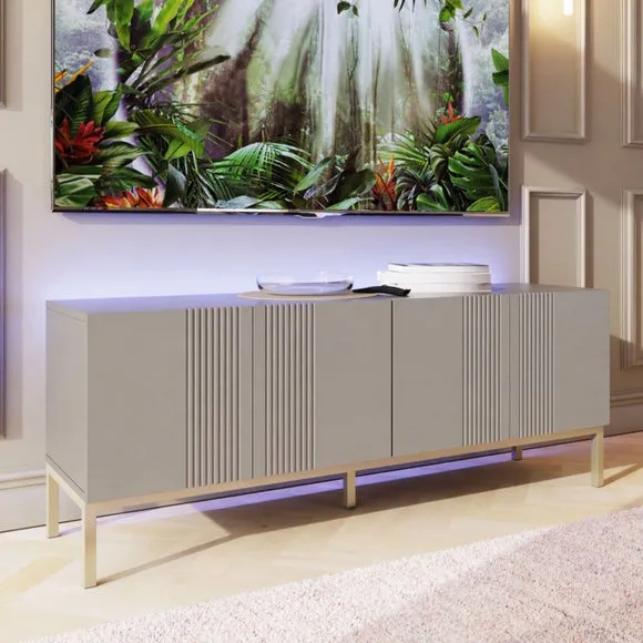 Iona Large Smart TV Unit with App Control - Grey alternate view