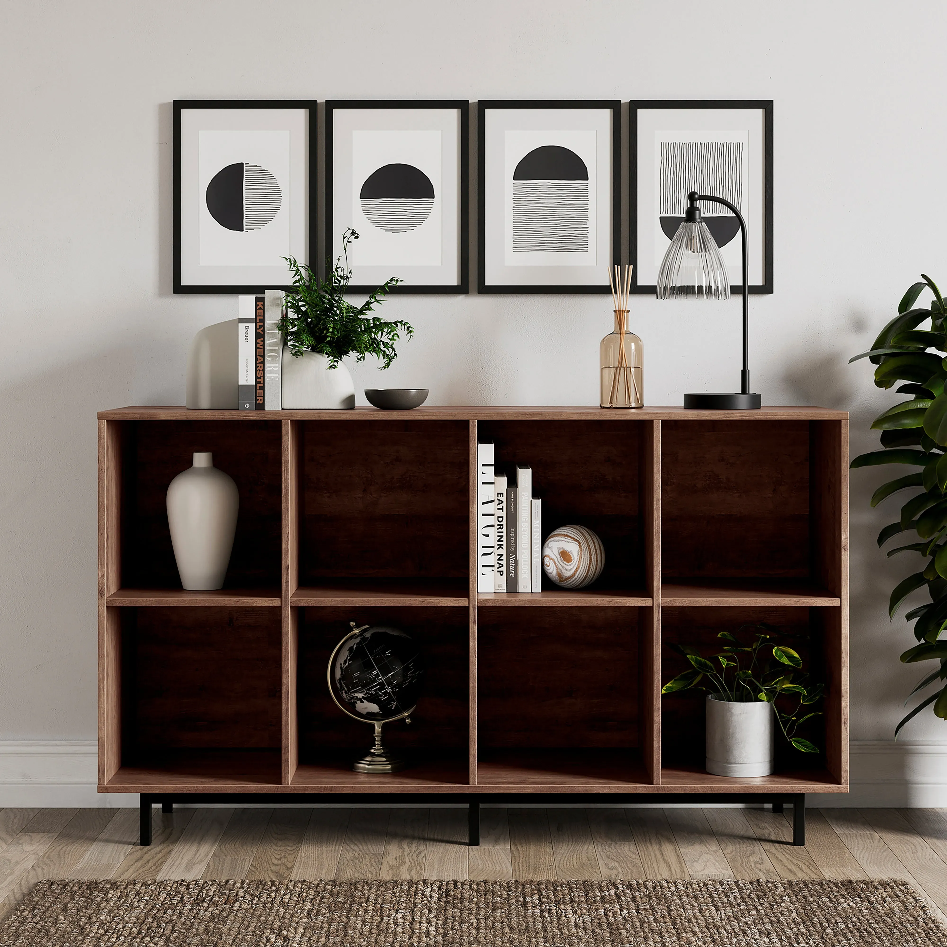 fulton-open-sideboard-pine-brown-black image