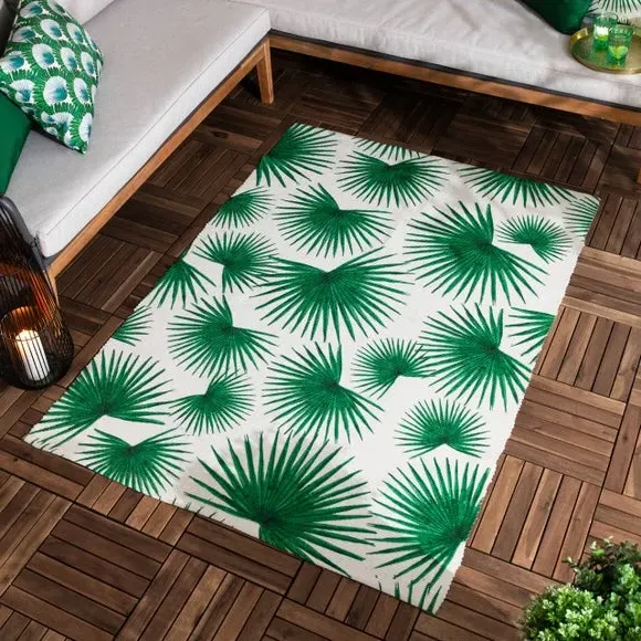Agave Indoor Outdoor Rug - Green, Polyester product
