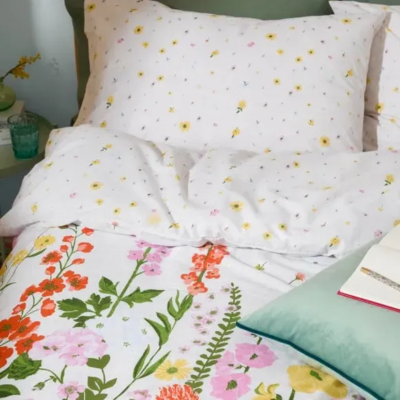 Cottage Garden Duvet Cover & Pillowcase Set - Multicolor, Polycotton alternate view