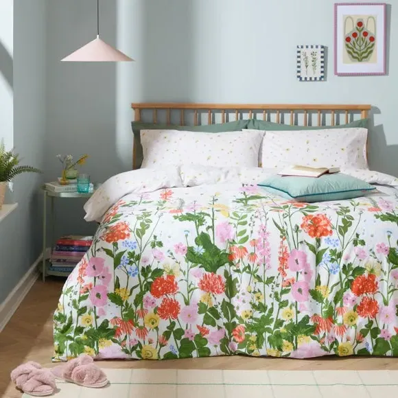 Cottage Garden Duvet Cover & Pillowcase Set - Multicolor, Polycotton product