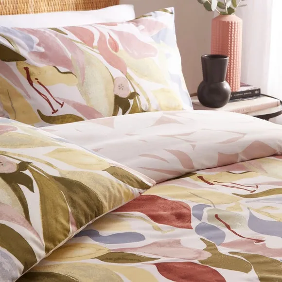 Amarose Duvet Cover & Pillowcase Set - Natural, Polycotton alternate view