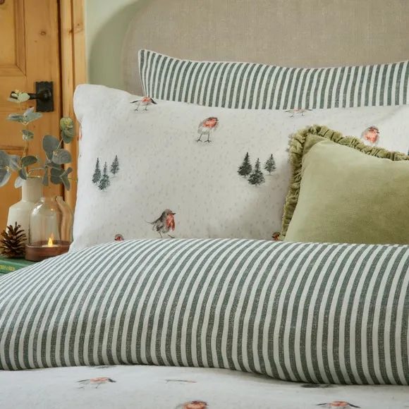 Duvet Cover Set with Pillowcase - Cream, Cotton alternate view