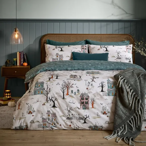 Ghost Town Duvet Cover & Pillowcase Set - Dusk, Polycotton product