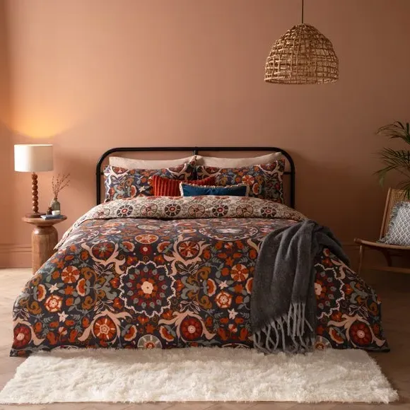 Kinfolk Duvet Cover and Pillowcase Set - Denim Blue, Polycotton product
