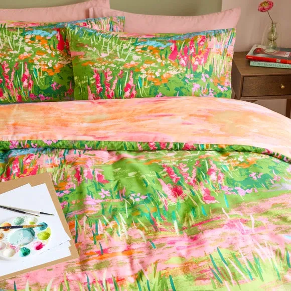 Meadow Escape Duvet Cover & Pillowcase Set - Green, Polycotton alternate view