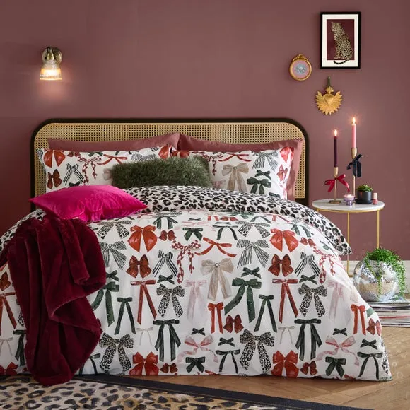 Mila Bows Duvet Cover & Pillowcase Set - Multicolor, Polycotton product