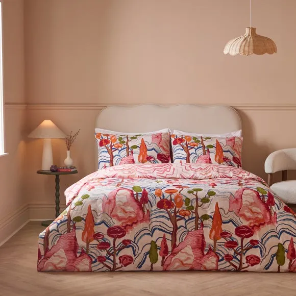 Terranova Reversible Duvet Cover and Pillowcase Set - Polycotton product
