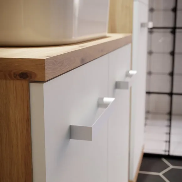 Veris Small Wall Cabinet 1 Door - Light Grey alternate view